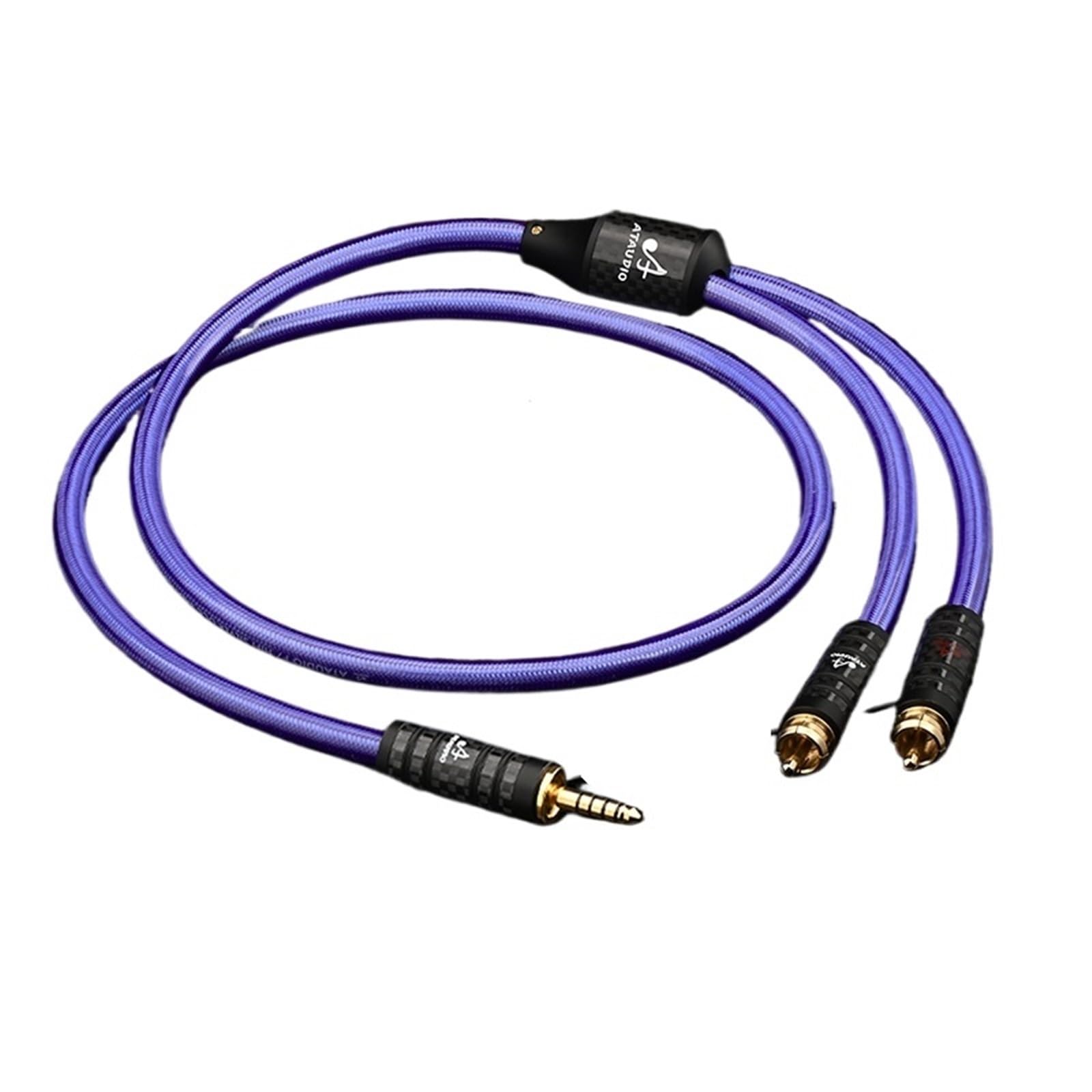 Wysokiej jakości 4,4 mm do 2 RCA, posrebrzany kabel audio HiFi do rozdzielacza Y, kabel 2RCA do wzmacniacza głośnikowego (5m)