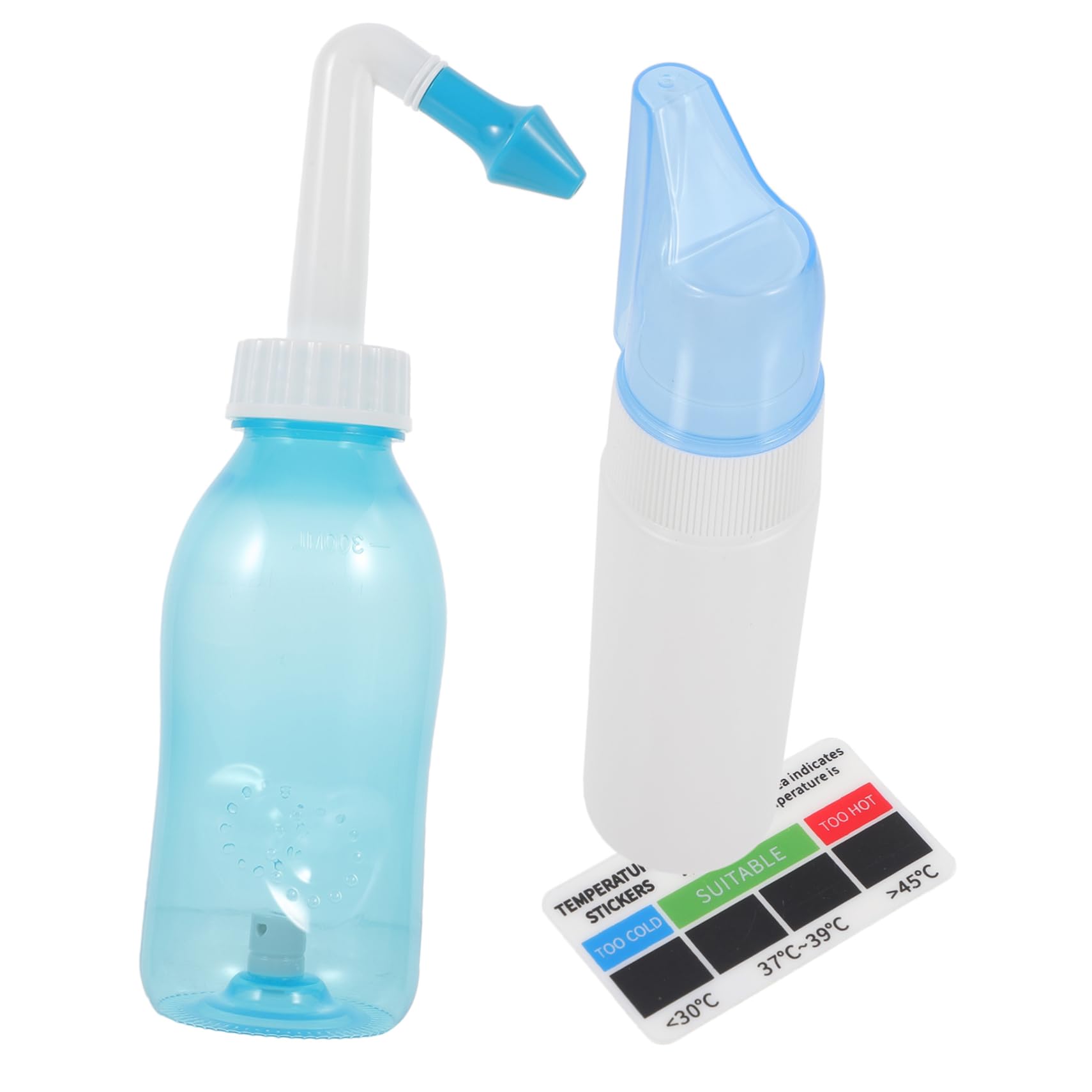 OUNONA Botella para Lavado de Nariz Nasal 1 Unidad Tamaño Estándar Limpieza Nasal Diaria Cuidado Personal Niños y Adultos Termómetro Adhesivo y Spray