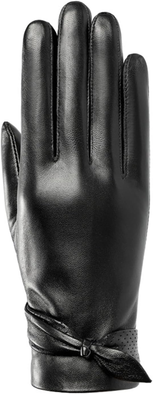 [ASALIT] 手袋 レディース 冬 女性の冬用パッド入り厚く暖かい革手袋 通勤 通学 自転車