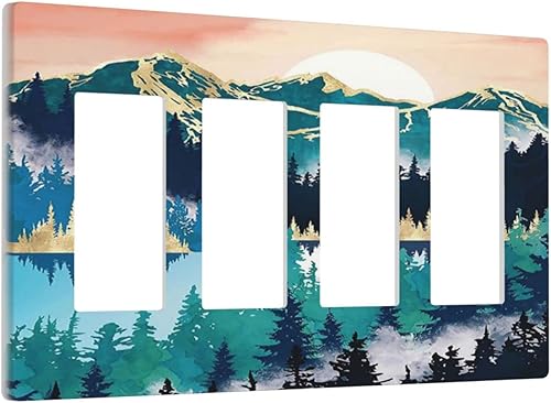 Miniatura 113 de Cubierta de interruptor de luz decorativa de pared de bruja negra Ouija Gótica Esqueleto Calavera 1 banda Placa frontal eléctrica de interruptor