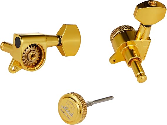Guitar Locking Tuners 18:1 Guitar Tuning Keys Pegs Locking Tuning Machines Heads for Strat/Tele/Les Paul Electric/Acoustic Guitars Gold