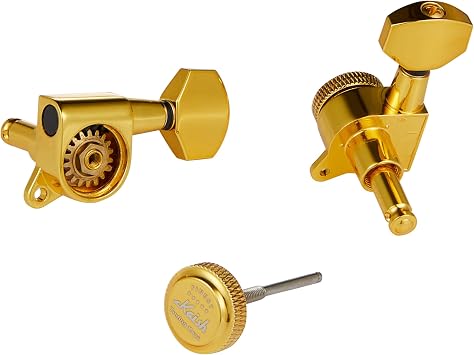 Guitar Locking Tuners 18:1 Guitar Tuning Keys Pegs Locking Tuning Machines Heads for Strat/Tele/Les Paul Electric/Acoustic Guitars Gold