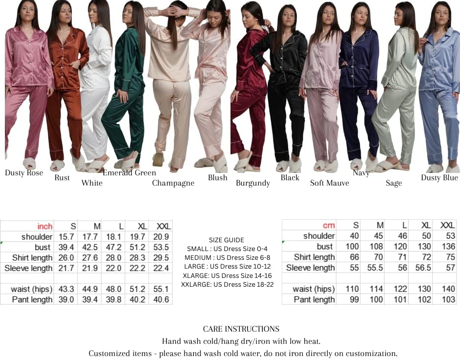 Custom Pajamas for Bridal Party, Bridesmaid Pajamas, Pajama for Women, Two piece PJ Sets, Soft Sleepwear Lingerie - Image 2