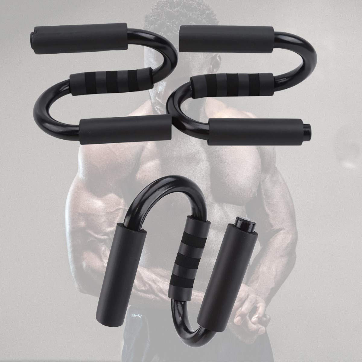 S şekli Push Up Standı Alüminyum Şınav Aleti Spor Aracı Fitness Göğüs Egzersiz Ekipmanları