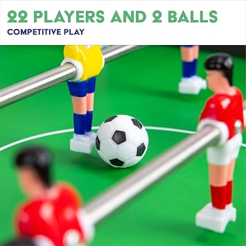 Power Play Football Games Table for Kids & Adults, Compact, Portable, Gift for Boys and Girls