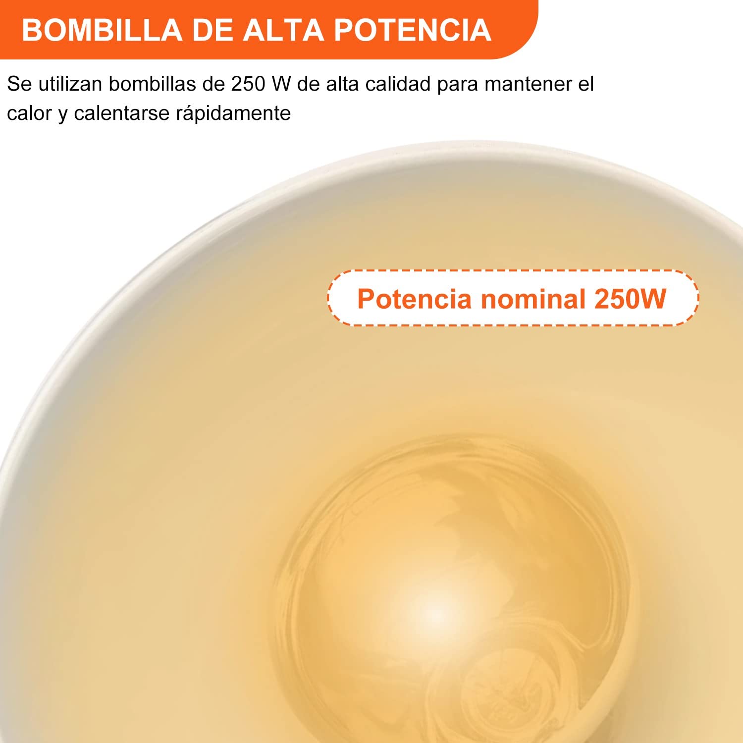 Lámpara de Calor de Alimentos, Lámparas de Calentamiento de Alimentos Comerciales 250W, Calentador de Alimentos Lámpara para Catering Buffet Extensible(B-25cm, 3 Piezas)