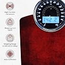 EILISON Highly Advance 2-in-1 Digital & Analog Weighing Scale for Body Weight-400lbs, 4 High Precison GX Sensor Accurate, Thick Tempered Glass, Extra Large Display (Red) gallery image