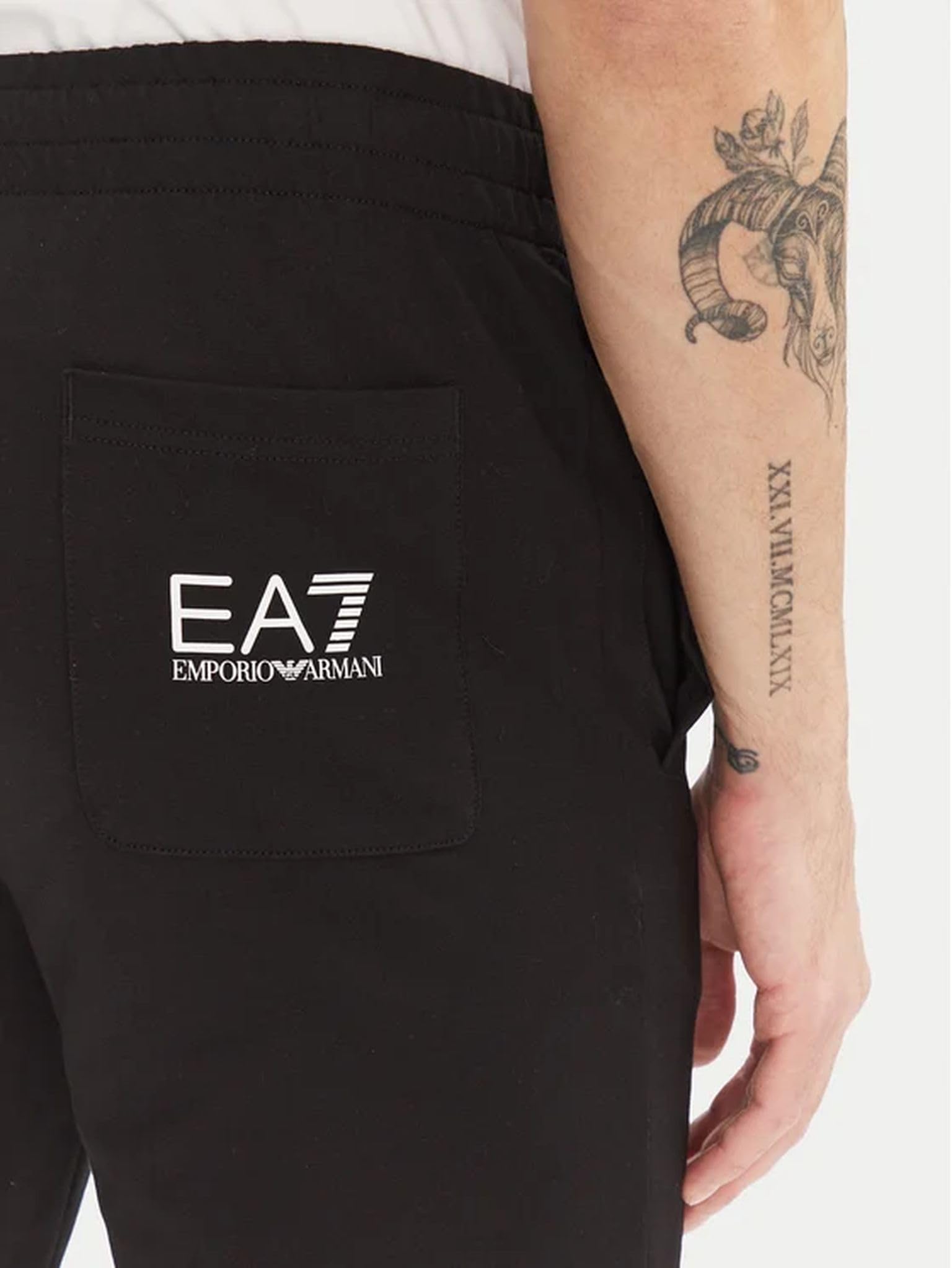 Emporio Armani EA7 Pantaloni Joggers Logo Series in Cotone da Uomo