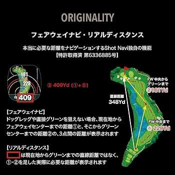 Amazon | Shot Navi (ショットナビ) Crest2 Touch ブラック 1.2