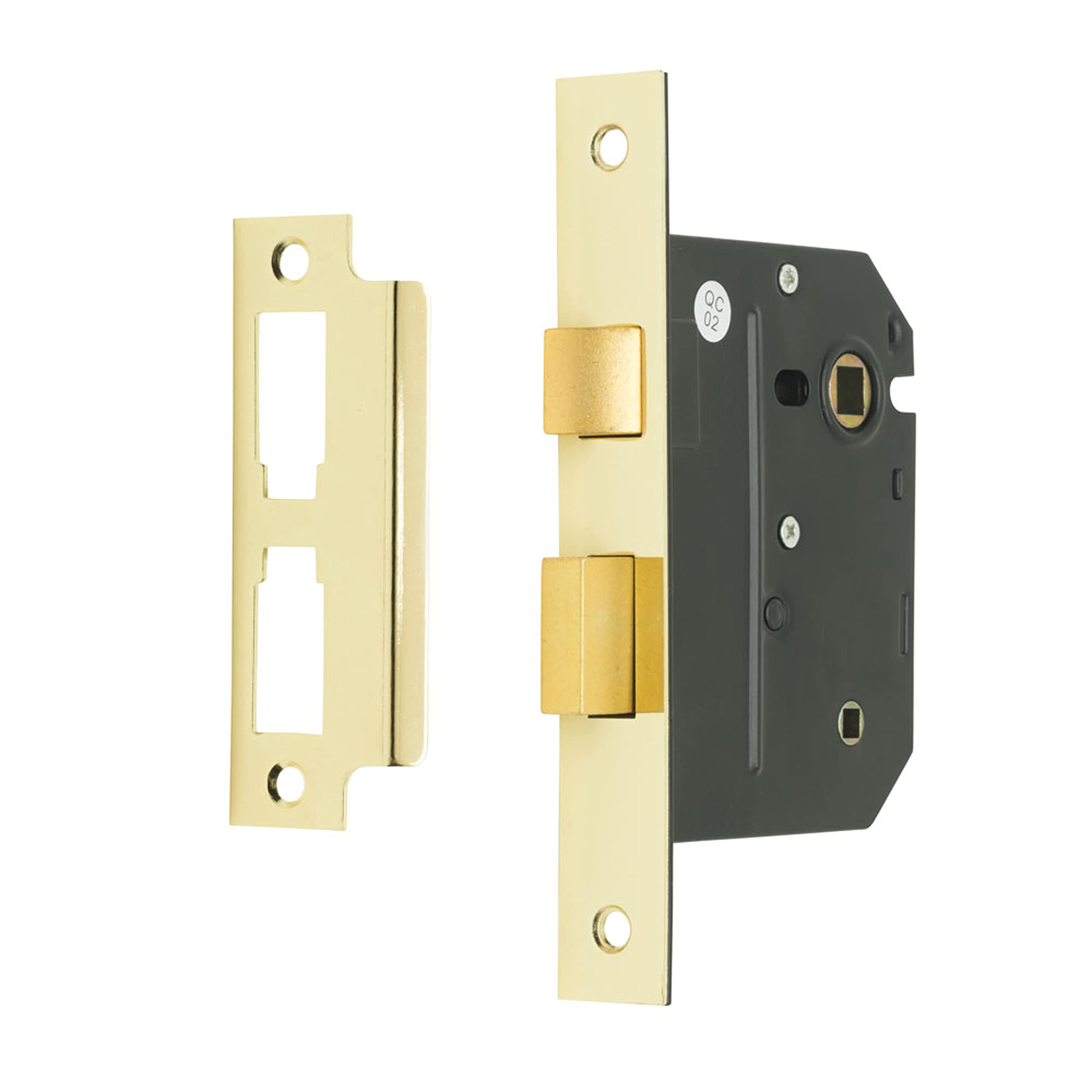 Sterling Brass Mlb330 3-Inch/76Mm 3-Lever Bathroom Sashlock