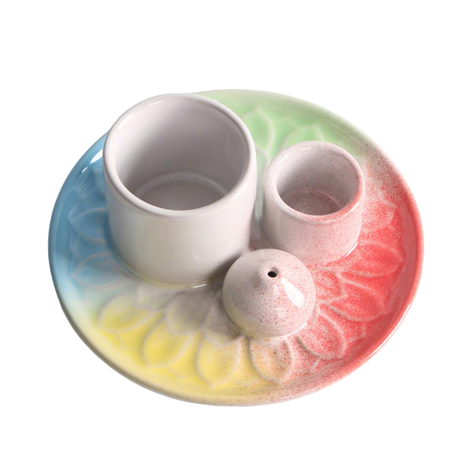 Multipurpose Ceramics Incenses Ashes Catchers Tray Holders for Stick Cones Santo Wood and Sages with Elegant Design Meditations Ceremony Holders
