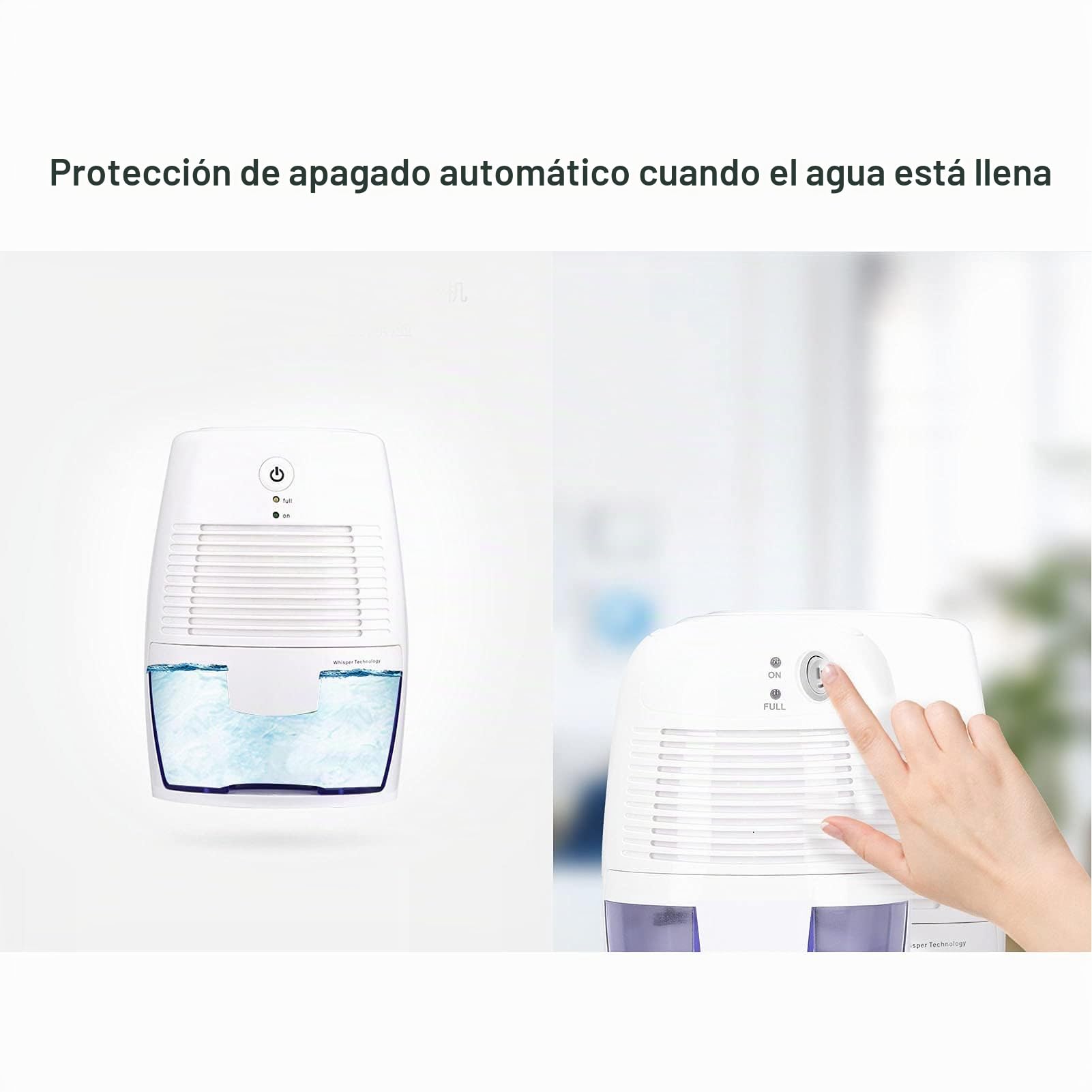 Mini Deshumidificador USB, Secador De Aire Silencioso Portátil para Alta Humedad en Hogar, Baño, Dormitorio, Cocina, Sótanos y Caravana