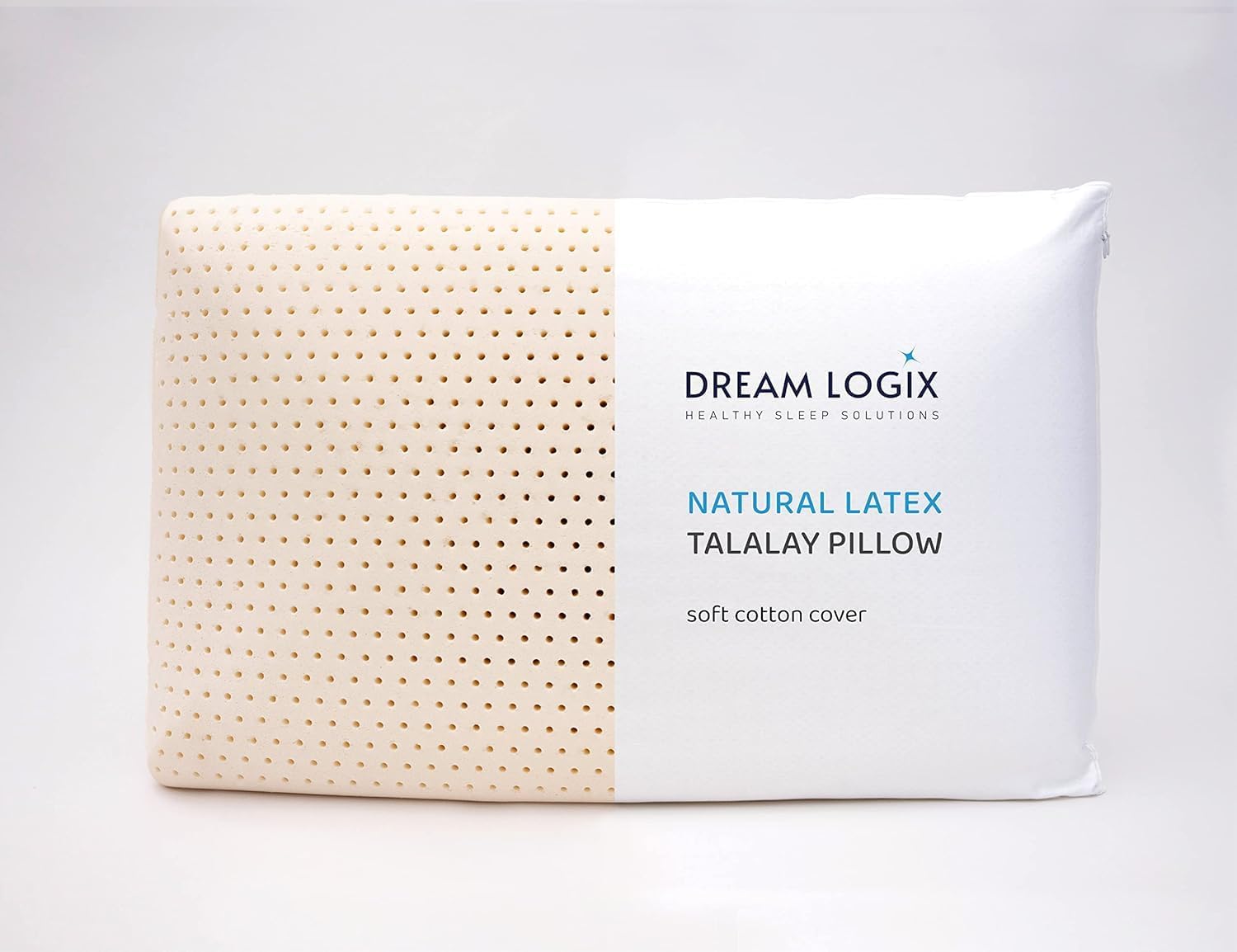 Set of 2 King Size High Loft Natural Talalay Latex Pillow for Neck Support & Pressure Relief (2, Medium Soft, King)