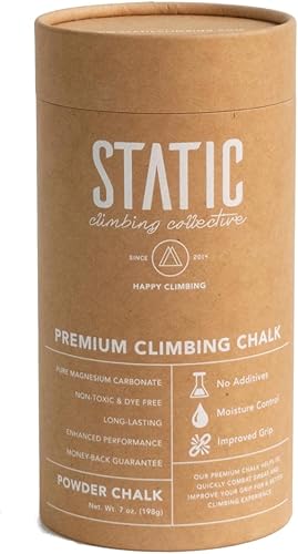 STATIC Climbing - Tiza de 7 onzas para escalada, levantamiento de pesas, gimnasio, crossfit y gimnasia