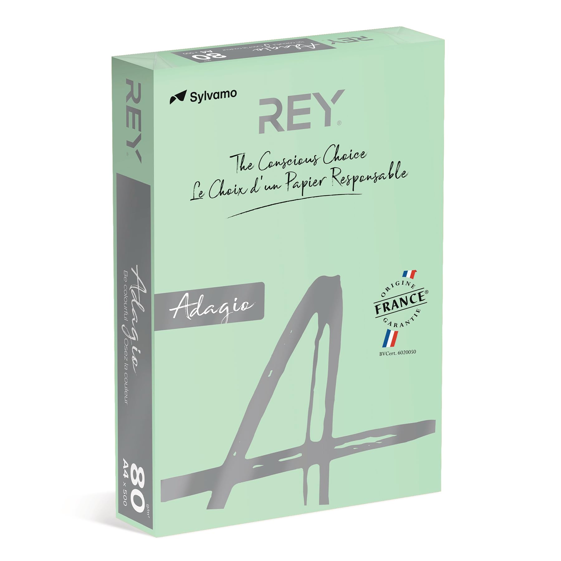 Sylvamo Green Rey Adagio A4 80Gsm Tinted Paper, Pack Of 500
