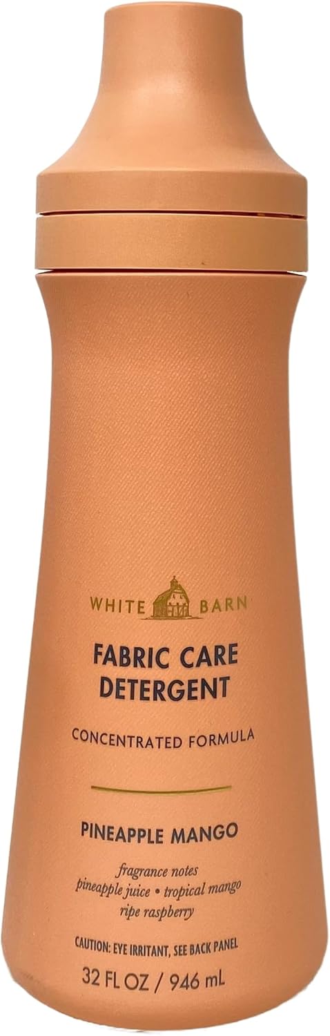 Bath & Body Works Pineapple Mango 2 Pack Fabric Care Detergent Gift Set with a Natural Oats Bar Soap