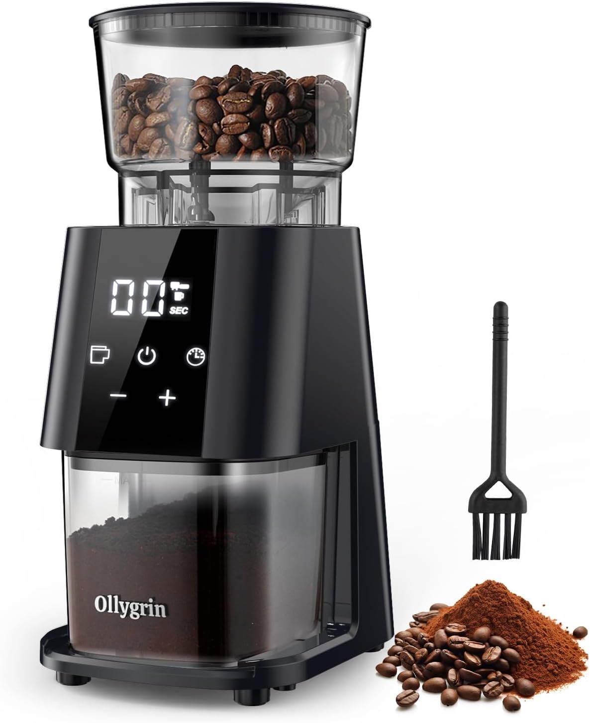 Coffee Grinder Electric, Conical Burr Coffee Bean Grinder with 30 Grind Settings
