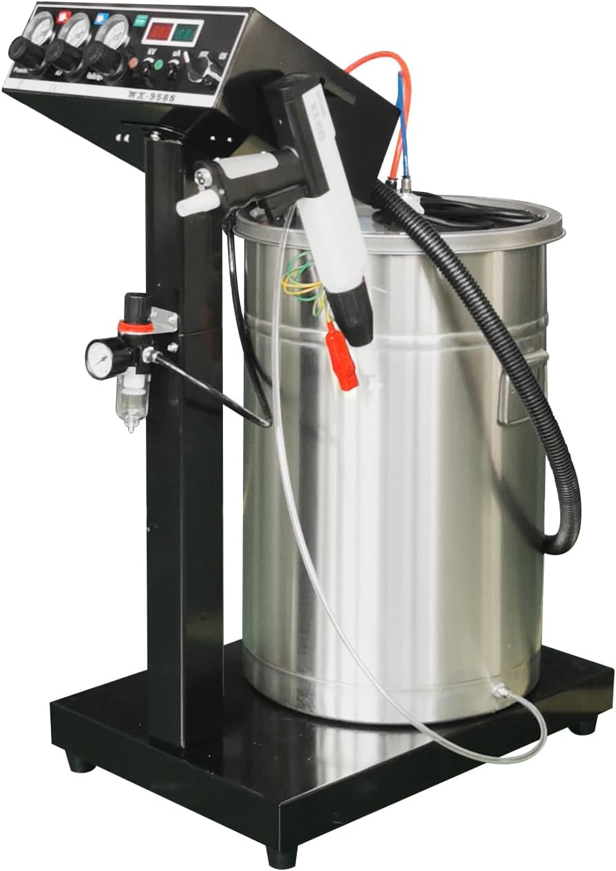 WX-958S 40W 45L Electrostatic Powder Coating Machine with Spraying Gun Powder Coating System Stainless Steel