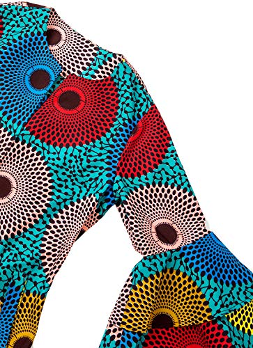 Image of SHENBOLEN Women African Print Jacket Dashiki Traditional Top Dress