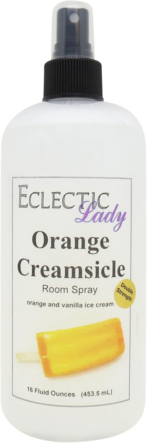 Orange Creamsicle Room Spray (Double Strength), 16 Ounces, No Artificial Colors, Parabens, or Preservatives - Fragrant Aromatic Room Mist For Home, Room, Office