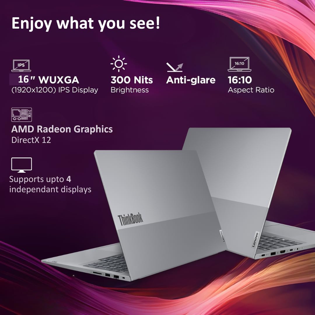 Lenovo ThinkBook 16, AMD Ryzen 7 7735HS, 16GB RAM, 512GB SSD