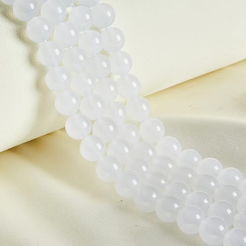 Miniatura 14 de 60 piezas de cuentas de amatista natural de 6 mm, cuentas de piedras preciosas redondas sueltas para hacer joyas