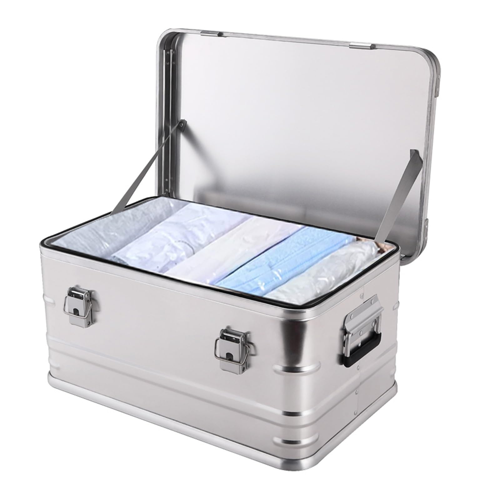 Organizzatore Cassetta portautensili in metallo Scatola portaoggetti in alluminio Portaoggetti portatile professionale(Piccolo)