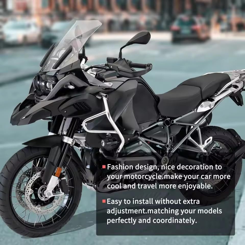 Windshield Windscreen Side Wind Deflector Panel for BMW R1200GS LC R 1200 GS ADV K50 K51 2014-2020 R1250GS Adventure 2019-2022 (Light Smoke)