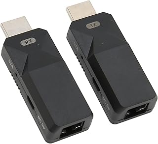 HD Multimedia Interface Extender, 1080P 60Hz HD Multimedia Interface Extension Adapter RJ45 Interface for TV Computer Monitor Projector