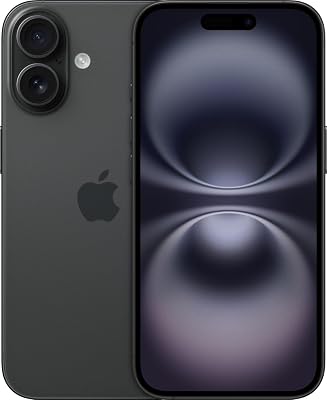 Apple iPhone 16, 128GB, Schwarz (Generalüberholt)
