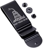 Vista 20 de Clips Universales de Cinturón de Metal - (Se Ajusta a Cinturones de 1.75 Pulgadas) – (Acabado Pulido o Negro) – Soportes de Clip de Reemplazo