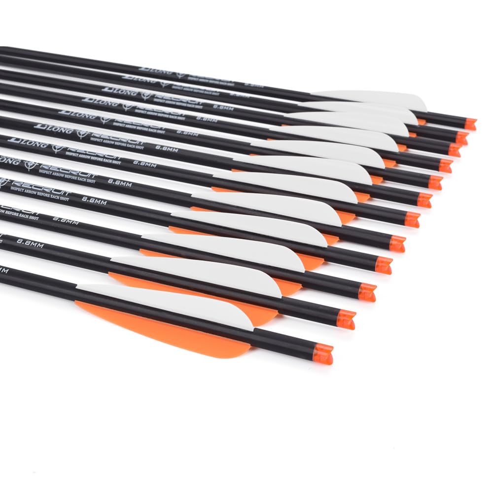 Lot De 16 Flèches D'arbalète Carbone – 12 Pointes 100 Grains – Chasse Tir à L'arc Yin-hunter