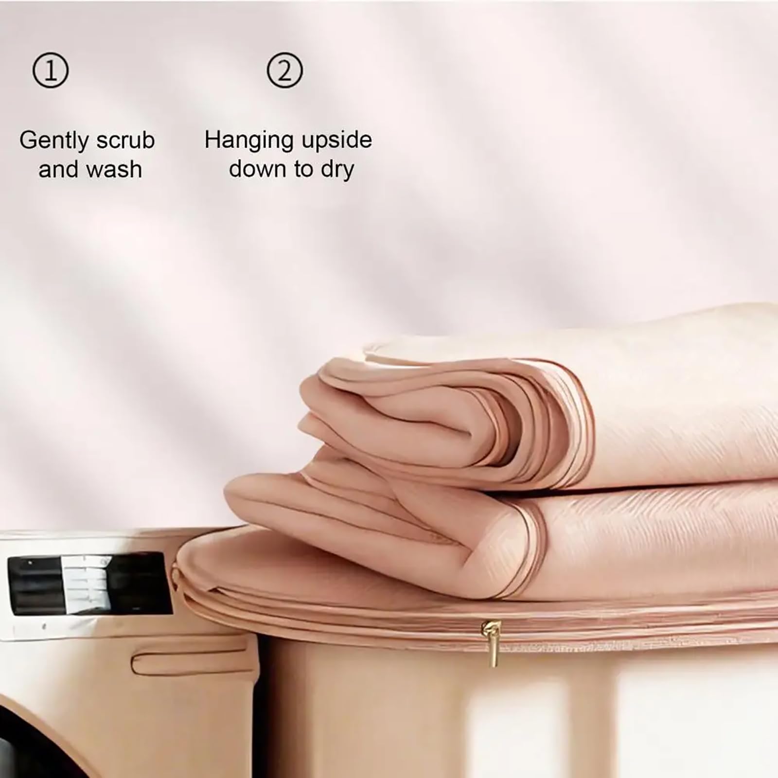 Bolsas al Vacío para Ropa con Cremallera Autocomprimible, Bolsa Colgante Antipolvo para Abrigos de Plumas, Chaquetas, Edredones y Almacenamiento en Clóset