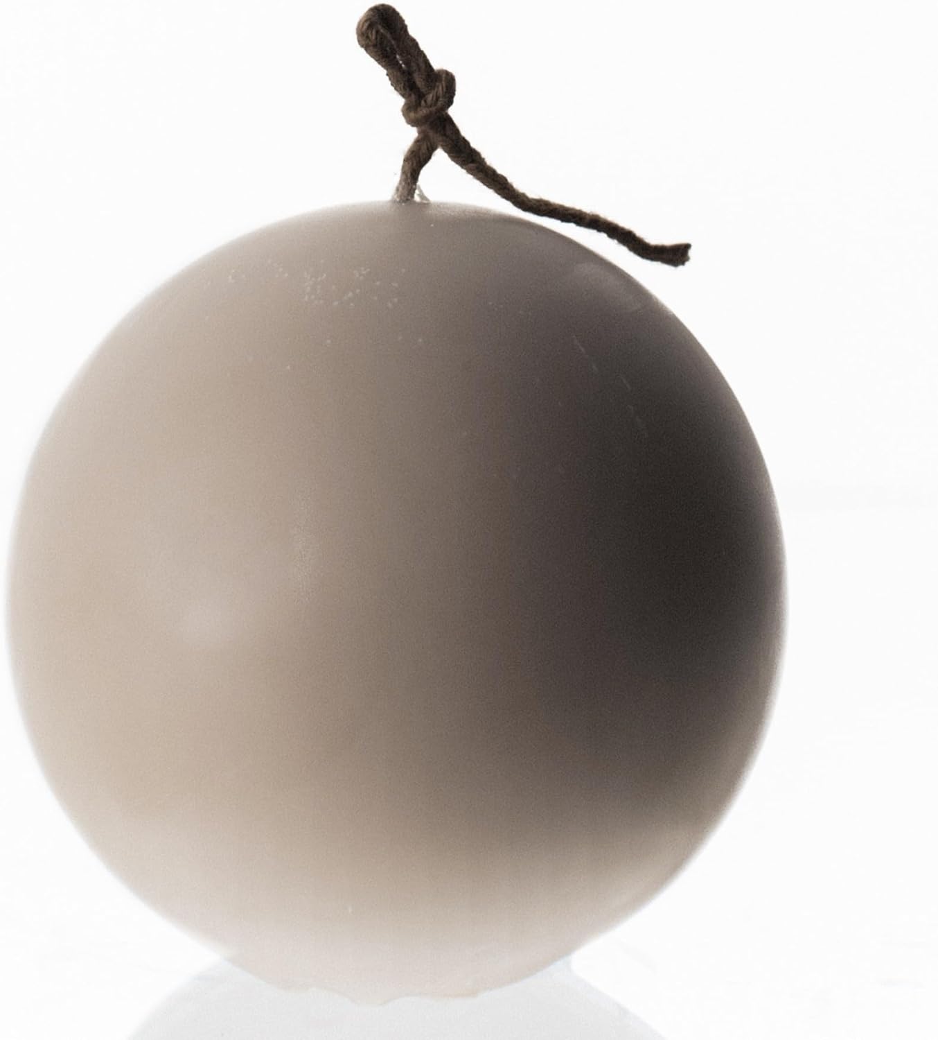 LAWA Sphere Set of 2 Candle - Beautiful Handmade Pillar Scented Soy Wax Elegant Aesthetic Candle Housewarming Gift Home Room Shelf Decor Idea (Light Beige, Set of 2)