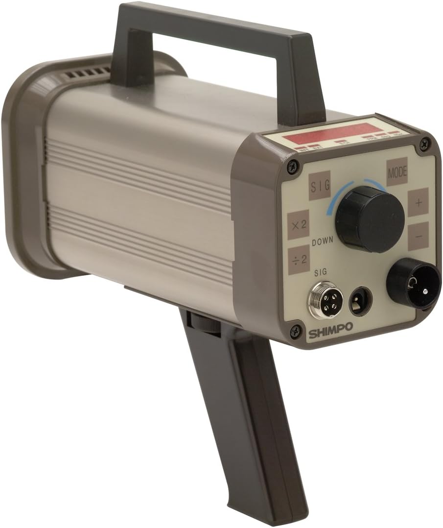Shimpo DT-315P-230V Heavy Duty Digital Stroboscope, 230V AC, +/- 0.01 percent Accuracy, 60.0 - 3300 FPM Range, IP65