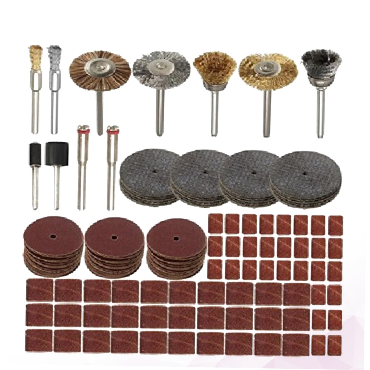 ABOOFAN 151pcs Electric Grinding Accessories Set Sanding Wheel Polishing Tool Ring Angled Grinder Sanding Disc