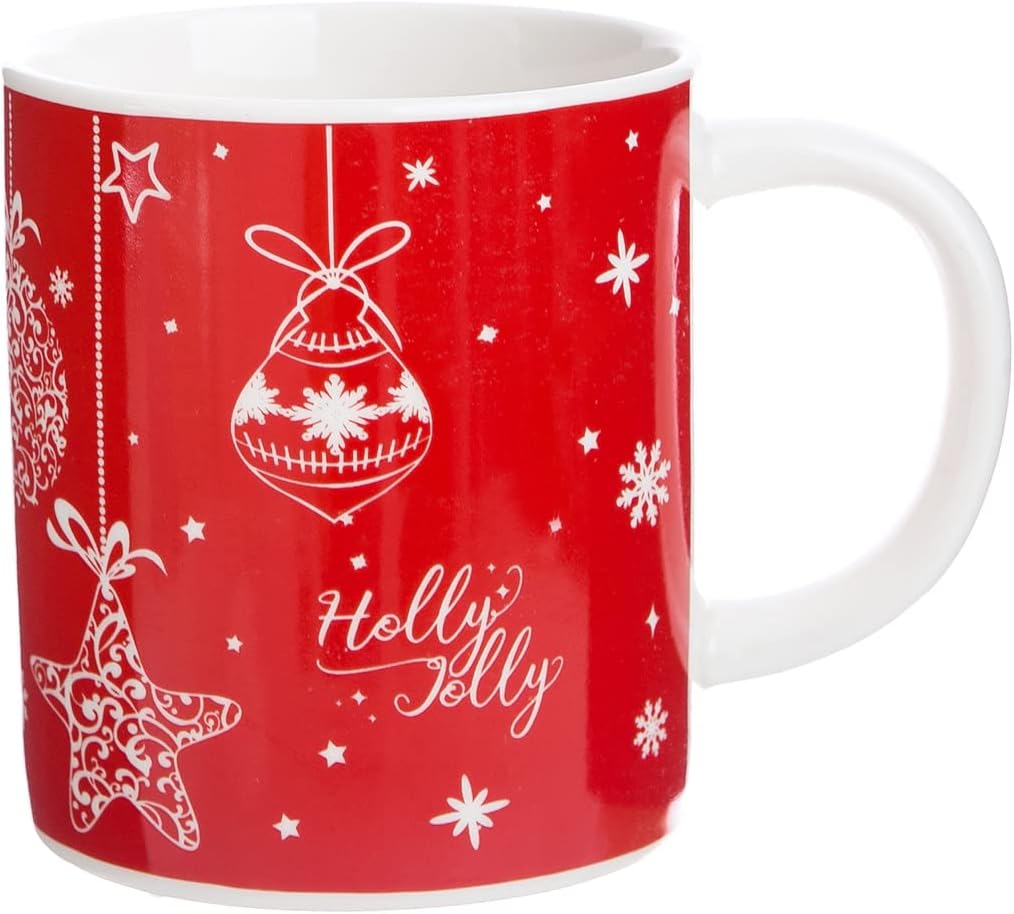 YADA CHRISTMAS COFFEE CUPS MUGS CERAMIC COFFEE CUP 16 Oz (DESIGN 3) Home & Kitchen