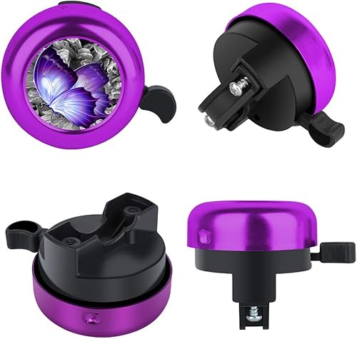 Miniatura 2 de Timbre de bicicleta de aluminio para bicicleta, timbre de bicicleta con sonido fuerte y nítido, para adultos, niños, niñas, niños, 5