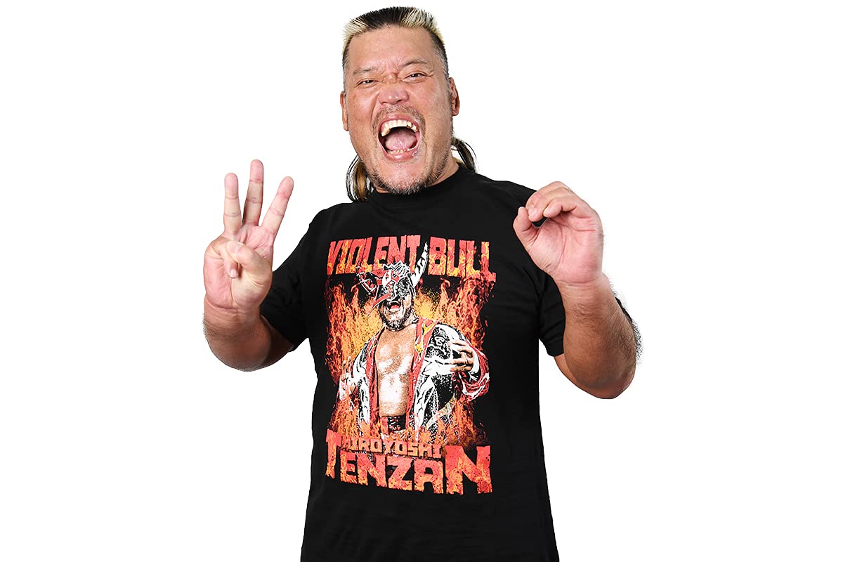 Amazon.co.jp: 新日本プロレスリング Tシャツ 天山広吉 TENZAN 30th S