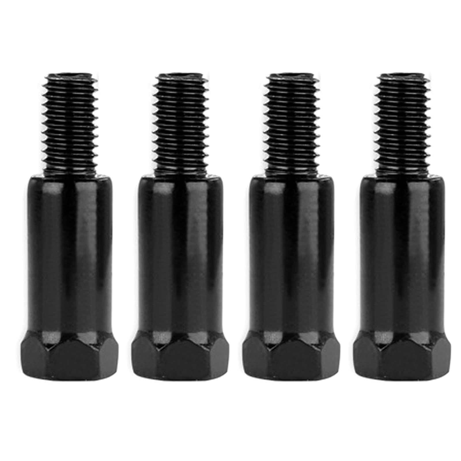 EsiFare ミラーアダプター バイク ミラー 延長アダプター 10mm 4個入り バイク ミラーアダプター バイクミラー変換アダプター 正逆ネジ変換 高さ調整スペーサー 硬度が高く 耐久性があり 設置便利 (正 → 正1*2、正 → 逆 *2)