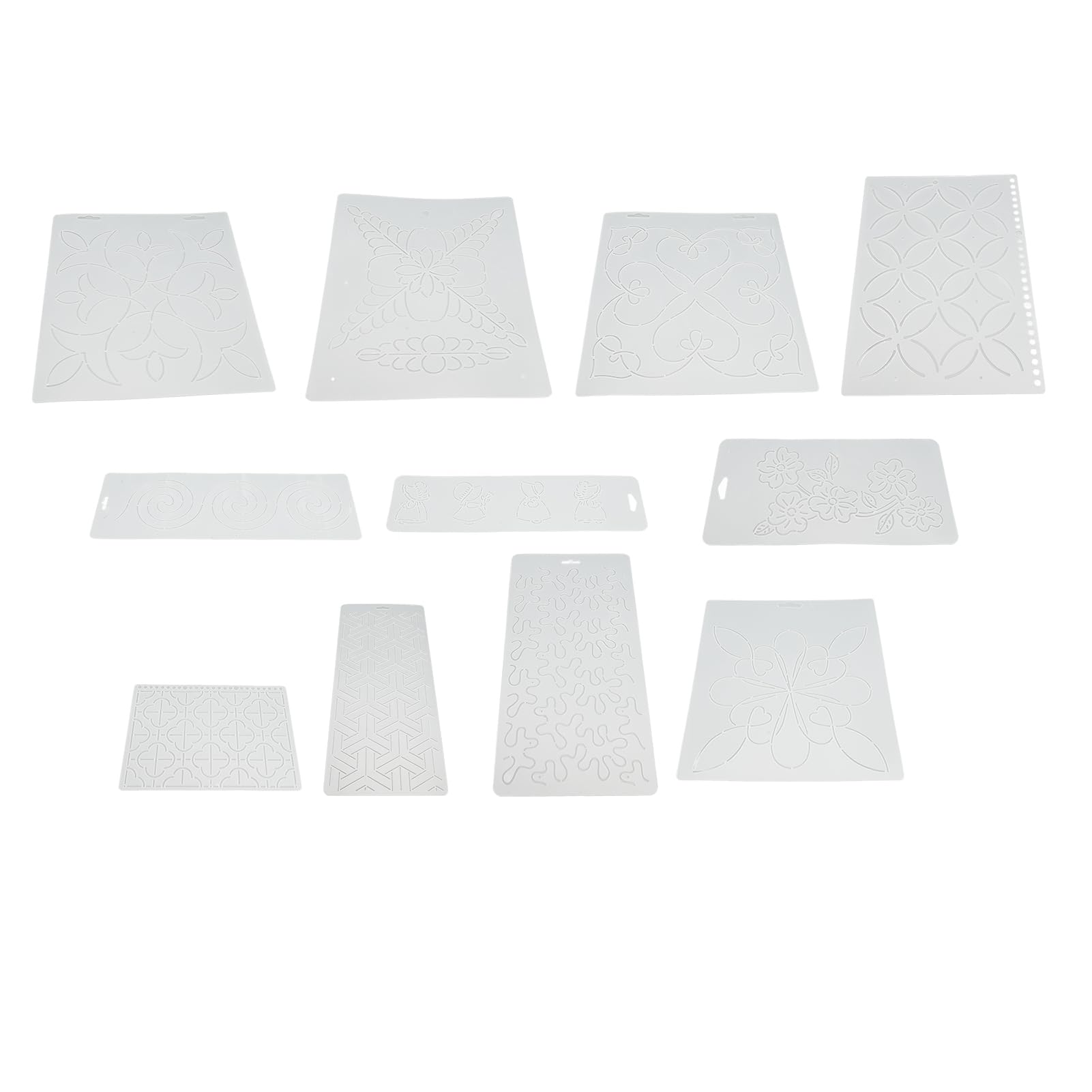 11 Uds plantilla de prensado Kit de retales acolchado juego de herramientas de costura suave y duradero para entusiastas del bordado