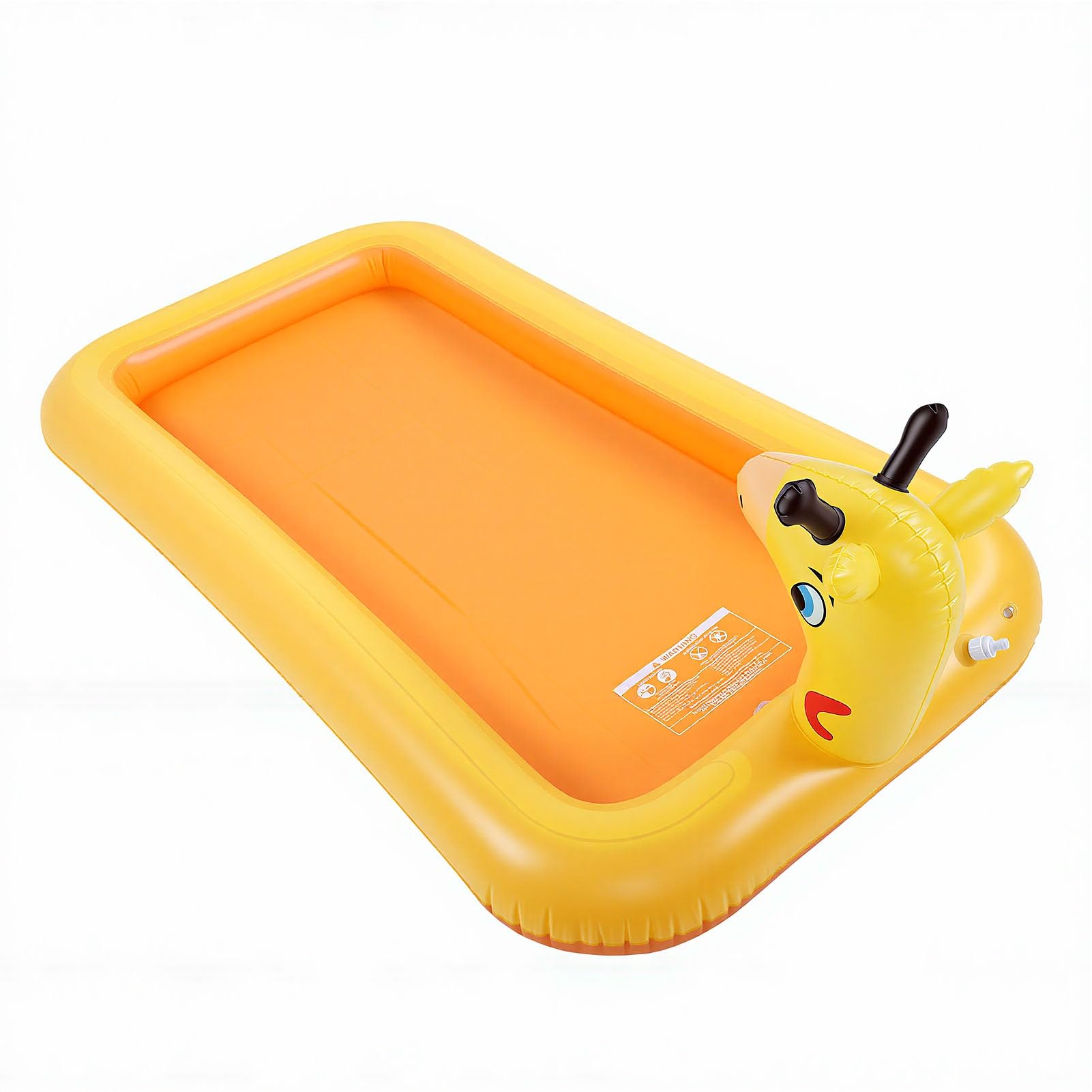 Piscina Gonfiabile per Bambini, Irrigatore Gonfiabile in Materiale PVC Addensato con di Irrigazione Integrato e Bordi Arrotondati per Gioco Sicuro, (200x110x19 cm/78,7x43,3x7,5 pollici)