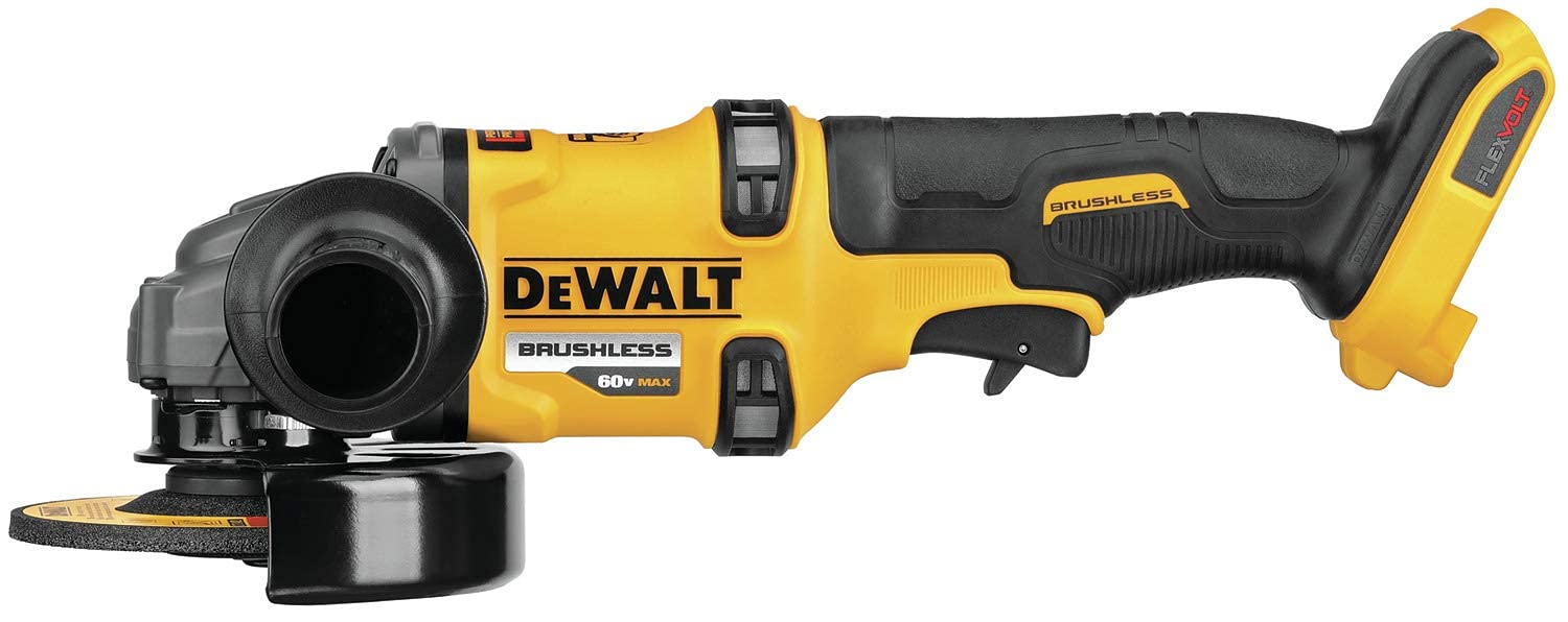 Dewalt DCG418BR FLEXVOLT 60V MAX Brushless Lithium-Ion 4-1/2 in. - 6 in. Cordless Grinder with Kickback Brake (Tool Only) (Renewed)
