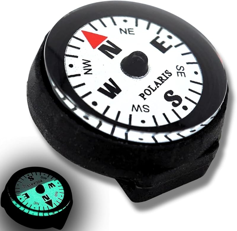 Waterproof Micro Compass Series/Watchband or EDC or with mini Whistle or with Whistle