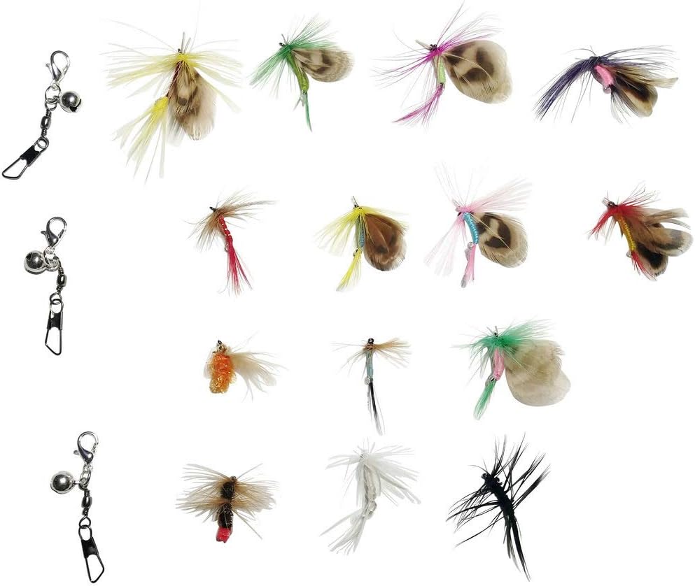 Amazon 羽のおもちゃ 毛虫 猫じゃらし キャットトイシミュレーション 小飛虫 チョウ ハエ 交換用鳥の羽根 14個入 3個コネクタ 無地 良品集 猫じゃらし 羽のおもちゃ 通販