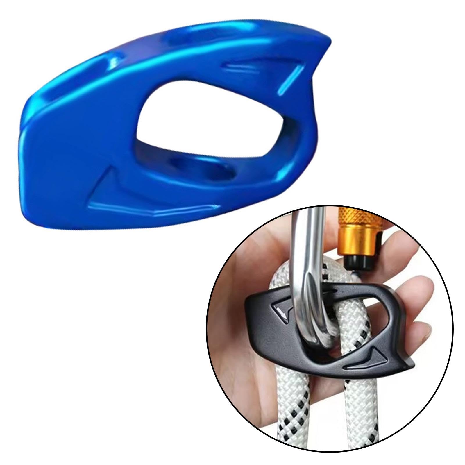 Dispositivo di Discensore per Discesa in Corda Doppia, Portata 8,9 KN, con Morsetto di Presa per Corda, per Uso Esterno.