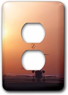3dRose lsp_93432_6 " Oregon, Portland International Airport, Airplane-US38 BJA0055-Jaynes Gallery 2 Plug Outlet Cover, Multicolor