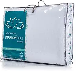 Travesseiro Com Microcápsulas De Gel InfusionCool Conforto Refrescante Suporte Para Noites De sono Qualidade Alivio De Dores PREMIUM SYANG