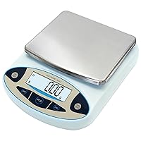 Vista 1 de Lab Scale 5000g x 0.01g, High Precision Digital Analytical Balance, 0.01g Accuracy Electronic Scale with Backlit LCD, for Laboratory, Kitchen
