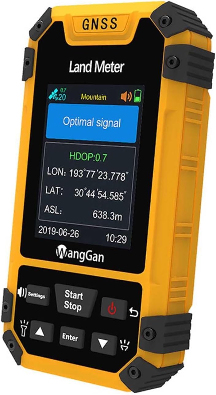 Compteur terrestre GPS d'arpentage haute précision à écran LCD couleur